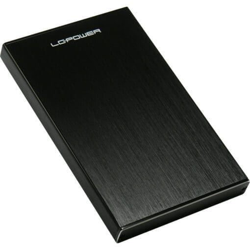 LC-Power LC-25U3-Becrux, externes 2,5"-SATA-Gehäuse, USB 3.0, schwarz, schwarz