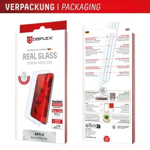 DISPLEX Panzerglas 10H iPhone 16 Pro Max – Bild 9