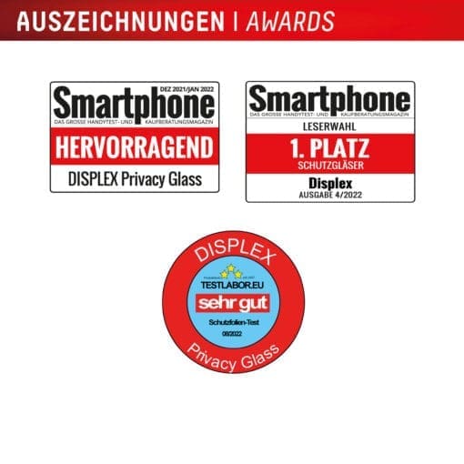 DISPLEX Sichtschutz / Privacy Panzerglas vollflächig iPhone 16 Pro Max – Bild 6