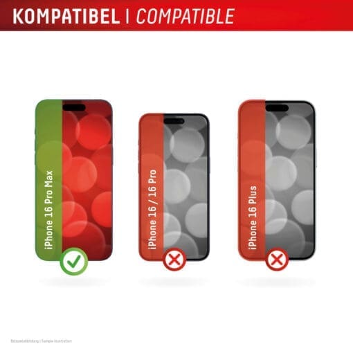 DISPLEX Sichtschutz / Privacy Panzerglas vollflächig iPhone 16 Pro Max – Bild 7
