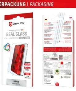 <p><strong>Displex Displayschutzglas & TPU-Cover</strong> – 360° Rundum-Schutz für Ihr Smartphone. Panzerglas mit 10H-Härte, Anti-Fingerprint-Beschichtung und Splitterschutz kombiniert mit ultradünnem, transparentem TPU-Cover für maximalen Schutz und Komfort.</p>