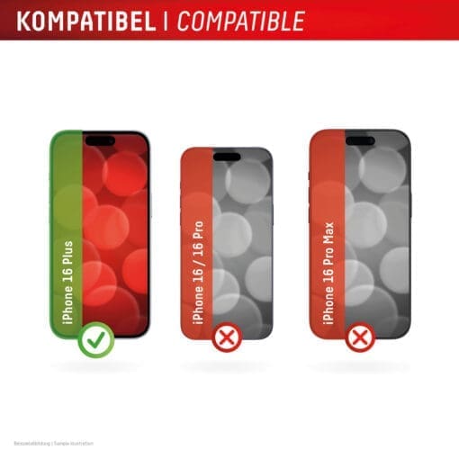 DISPLEX Panzerglas 10H inklusive Handyhülle transparent für iPhone 16 Plus – Bild 7