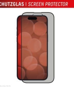 <p><strong>Displex Privacy Panzerglas</strong> – Blickschutz dank integriertem Privacy-Filter, 10H-Härte und Full Cover Design für maximalen Schutz. Hüllenfreundlich, Anti-Fingerprint-Beschichtung und blasenfreie Montage mit EASY-ON® Rahmen.</p>