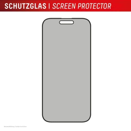 DISPLEX Sichtschutz / Privacy Panzerglas vollflächig iPhone 16 Plus – Bild 9