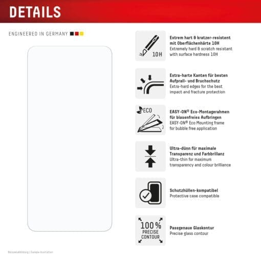 DISPLEX Panzerglas 10H Xiaomi 14T/14T Pro – Bild 9