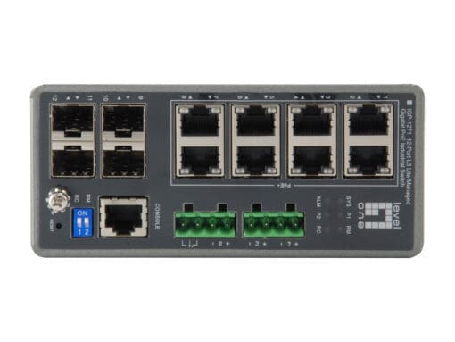 LevelOne 12-Port Lite Managed GB PoE Industrial Switch – Bild 2