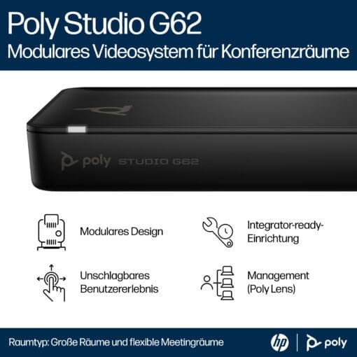 Poly Studio G62 PoE+ Adapter und Kabel Kit – Bild 7