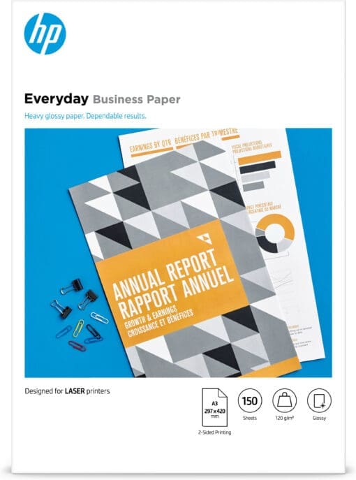 HP Everyday Business Laser-Papier – A3, glänzend, 120 g/m²