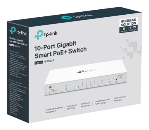 TP-Link Festa FS310GP 10-Port GIG Smart Switch 8-Port PoE+ – Bild 6