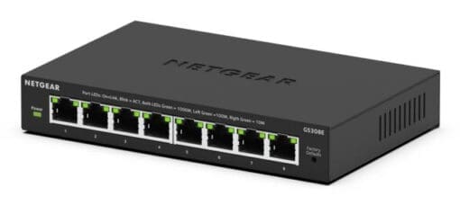 Netgear GS308E Unmanaged Plus Switch, 8x 1G Ethernet Port