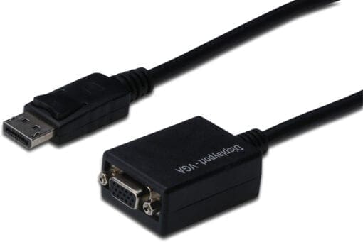 ASSMANN DisplayPort Adapterkabel DP - HD15 0.15m DP 1.1a sw.