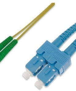 LWL Patchk., E2000 (APC)/SC (PC) SM 09/125 µ, Duplex, 5 m