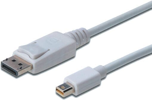 ASSMANN DisplayPort Kabel mini DP 1.0m interlock DP 1.1a weiß