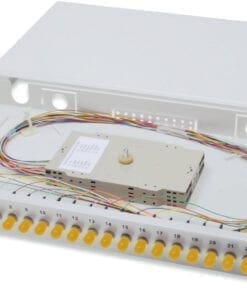 Spleißbox, 1U, Equipped 24x ST, inkl. M25 Schraube, OS2