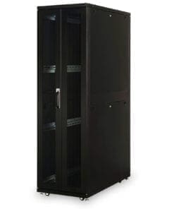 DIGITUS Serverschrank 19", 42HE, Schw, perf. Tür 1970x600x1200