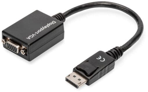 ASSMANN DisplayPort Adapterkabel DP - HD15 0.15mDP 1.2 sw.