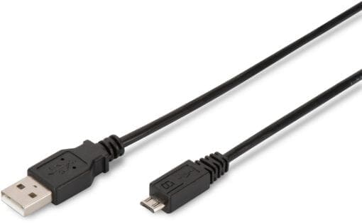 ASSMANN USB 2.0 Kabel Typ A-mikro B 1.0m USB 2.0  sw.