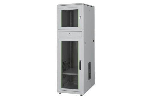 DIGITUS 36HE Industrie PC-Schrank, IP 40 Glastür 600x800 Grau