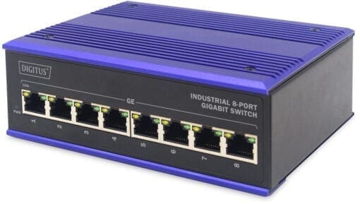 DIGITUS DN-651119 Industrieller 8-Port Gigabit Switch