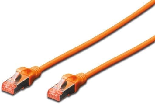 DIGITUS Professional CAT 6 S-FTP Patchkabel, Cu, 1 m, Orange