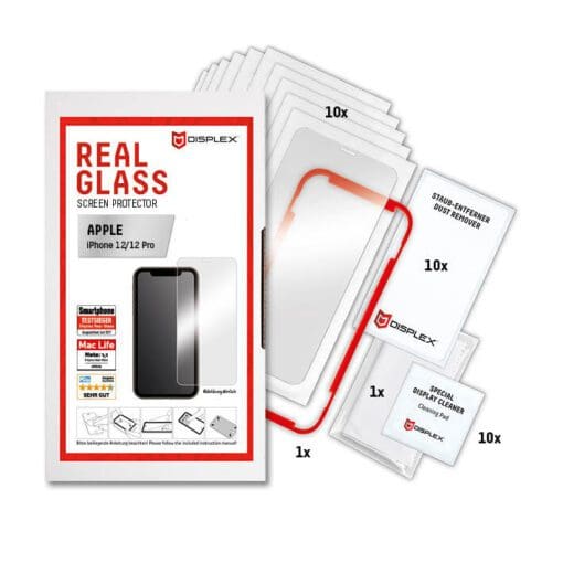 DISPLEX Service-Kit Real Glass 2D Apple iPhone 12/12 Pro