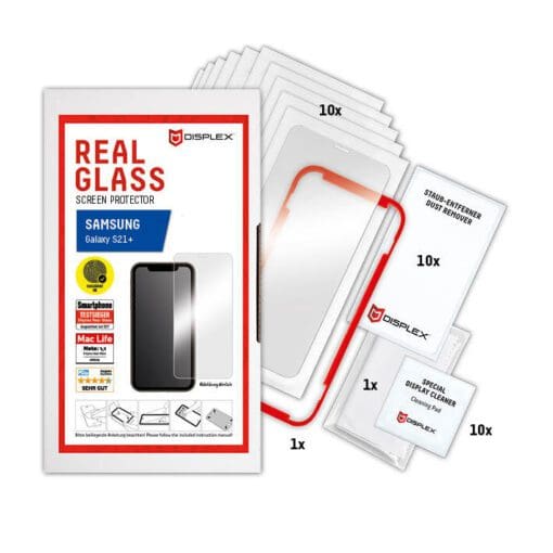 DISPLEX Service-Kit Real Glass 2D Samsung S21+ 10x