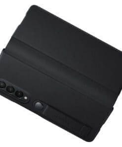 Samsung Leather Flip Cover für Galaxy Z Fold3, Black