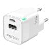 Besorgen Sie sich eine sichere, preisgünstige Lösung zum schnellen Laden Ihres Geräts. Dieses kompakte Ladegerät liefert 20 W Leistung zum Laden Ihres neuen iPhones, Samsung Smartphones oder MagSafe-fähigen Zubehörs mit optimaler Geschwindigkeit. Es ist USB-C PD 3.1-zertifiziert und funktioniert mit einer großen Auswahl an Power Delivery-fähigen Geräten.