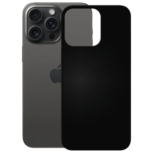 PEDEA Soft TPU Case für iPhone 15 Pro Max, schwarz