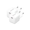 Dieser ultrakompakte und federleichte W30C GaN Power Adapter ist die Lösung für müheloses Aufladen unterwegs. Mit einem USB-C Anschluss ist er die beste Lösung, um aufgeladen und verbunden zu bleiben. Klein aber fein: Das 30 Watt Netzteil definiert neu, was möglich ist. Er mag besonders klein sein, aber hat es in sich und sorgt dafür, dass dein Gerät in Handumdrehen aufgeladen ist. Das leichte Design macht ihn zum idealen Begleiter für Reisende oder Berufstätige, die viel unterwegs sind. Aufgrund der kleinen Größe, passt der W30C mühelos in jede Tasche oder jeden Rucksack und kann dein USB-gebundenes Gerät jederzeit und überall aufladen. Das Netzteil ist aufgrund der unterstützten Netzspannung von 100 – 240 Volt weltweit einsetzbar (Unter Umständen ist ein länderspezifischer Adapter notwendig.). Die Galliumnitrid-Technologie (GaN) sorgt dafür, dass der Adapter nicht nur klein und leicht ist, sondern auch unglaublich energieeffizient. Das bedeutet, dass du dein Gerät nicht nur schnell aufladen kannst, sondern dabei auch noch deinen ökologischen Fußabdruck reduzierst. Nimm an der Innovationswelle teil und genieße die Vorteile von Mobilität und Leistung mit dem 30 W GaN Adapter.