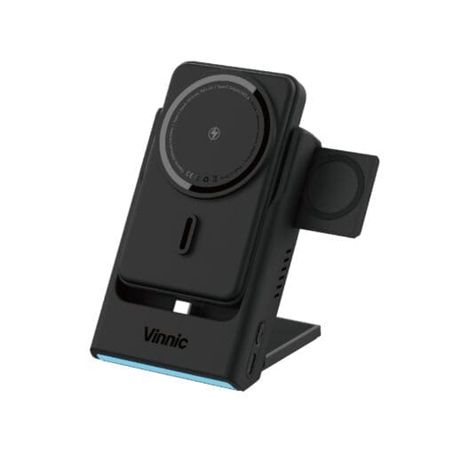 Vinnic AELLO PEAK Charging Dock, Removable Powerbank, black