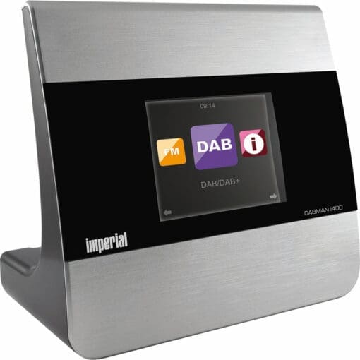 DABMAN i400 Hybridradio DAB+/ FM/ Internet/ BT, silber