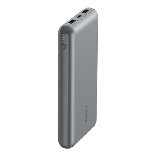 Belkin BOOST CHARGE Powerbank, 20.000mAh 15W, USB-A & -C, grau