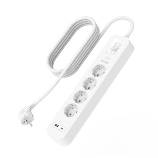 Belkin Steckdosenleiste 4-Fach, 18W 2m Kabel