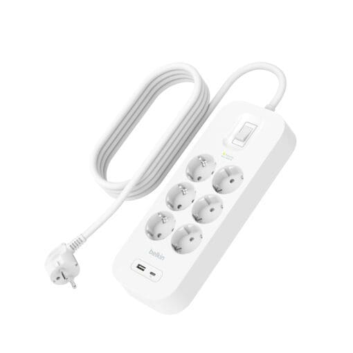 Belkin Steckdosenleiste 6-Fach, 18W 2m Kabel