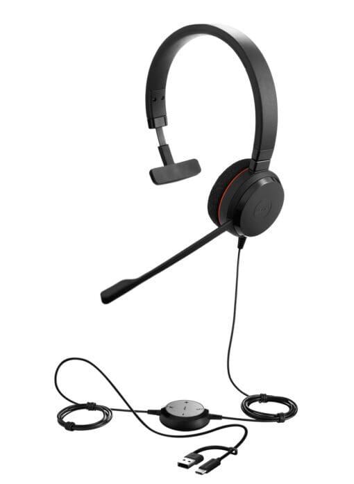 JABRA Evolve 20, USB C/A UC Mono