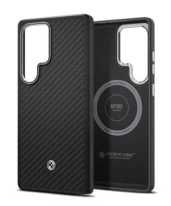 Spigen Enzo Aramid Case Magnet Samsung S25 Ultra Black Silver