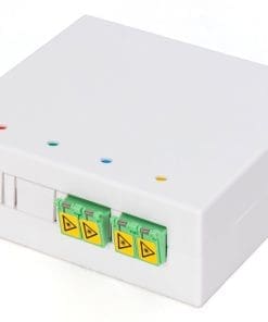 DIGITUS FTTH Gehäuse, 2 x LC/APC DX Kupplung mit Shutter