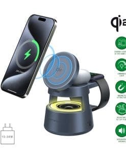 4smarts Qi2 Ladestation Aura Sound spacegrau