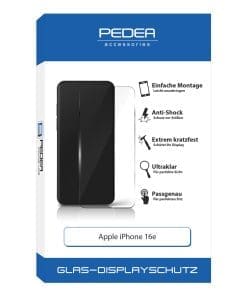 PEDEA Display-Schutzglas für Apple iPhone 16e