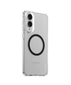 CARE Flagship Case Schwarz Qi Compatible Galaxy S25 Edge clear