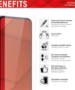 <p><strong>DISPLEX Smart Glass</strong> – die perfekte Kombination aus Panzerglas und flexibler Premium-Schutzfolie. Mit 9H-Härte, ultra-dünnen 0,3 mm, Anti-Fingerprint-Beschichtung und Made in Germany. Perfekte Passform und hüllenfreundlich für optimalen Schutz.</p>