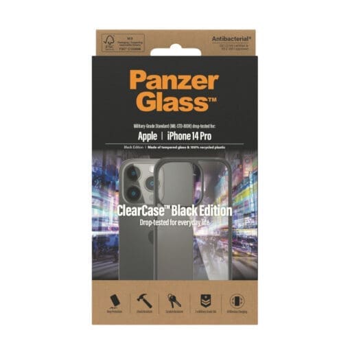 PanzerGlass ClearCase für Apple iPhone 14 Pro Schwarz – Bild 3