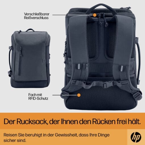 HP Travel 25 Liter 15,6 Zoll Laptop-Rucksack (Iron Grey) – Bild 10