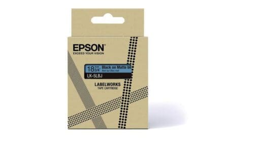 Epson 18mm blau schwarz  LK5LBJ Schriftband matt 8m – Bild 2