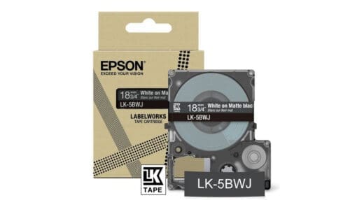 Epson 18mm blau schwarz  LK5LBJ Schriftband matt 8m