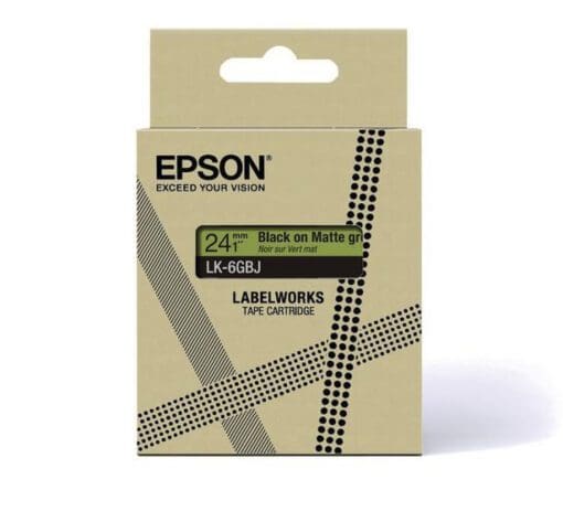 EPSON 18mm grün schwarz  LK5GBJ Schriftband matt 8m