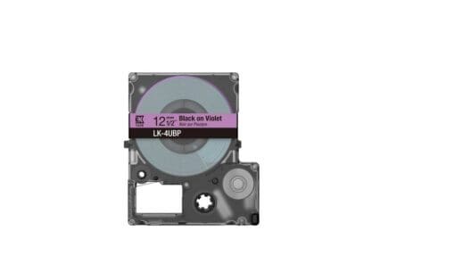 Epson 12mm violet schwarz  LK4UBP Farbschriftband 8m – Bild 2