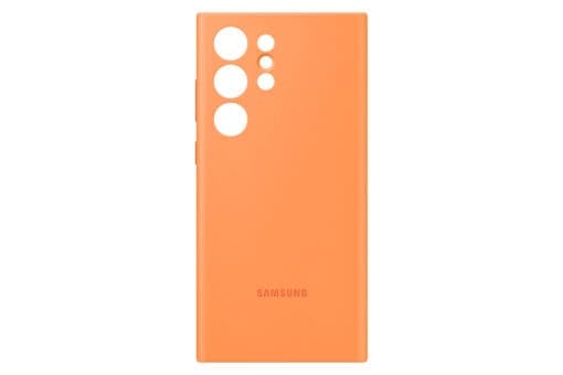 Samsung Silicone Case für Galaxy S23 Ultra, Orange