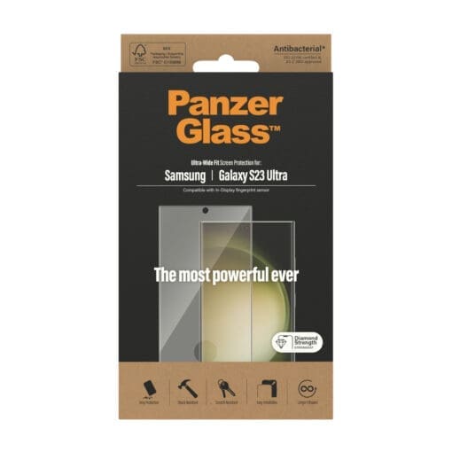 PanzerGlass Screen Protector Samsung Galaxy S23 Ultra, AWF – Bild 3
